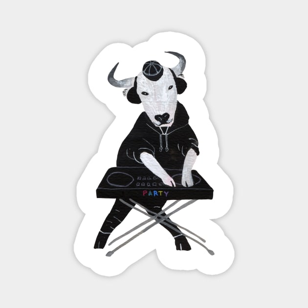 Bull DJ Magnet by argiropulo