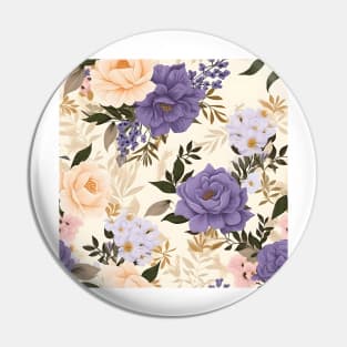 Wedding Flowers Pattern 8 Pin