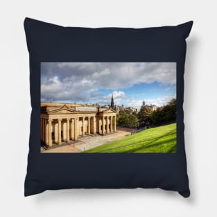The Scottish National Gallery And Scott Monument Pillow