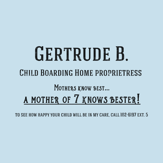 Gertrude's Business Card (BW) by StarkCade