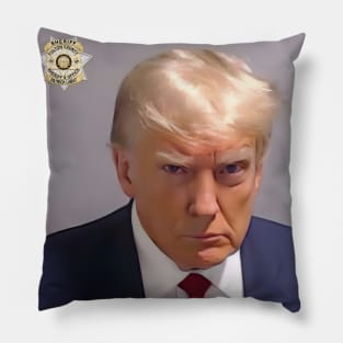 Donald Trump Official Mugshot Fulton County Pillow
