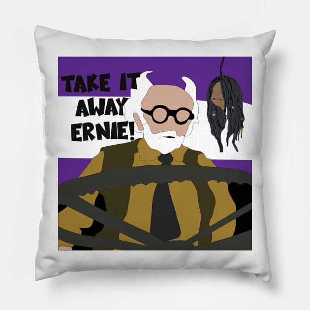 Take it away Ernie! Pillow by Wenby-Weaselbee