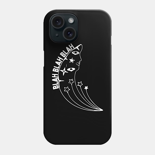 Blah Blah Blah Laufey White Phone Case by BiteBliss