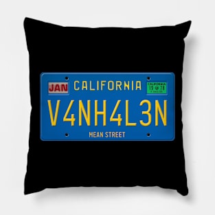 V4N H4L3N - Mean Street License Plate Pillow