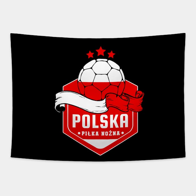 Polska Football Tapestry by footballomatic