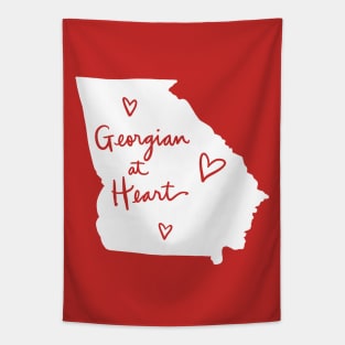 Georgian At Heart: Georgia State Pride Calligraphy Tapestry