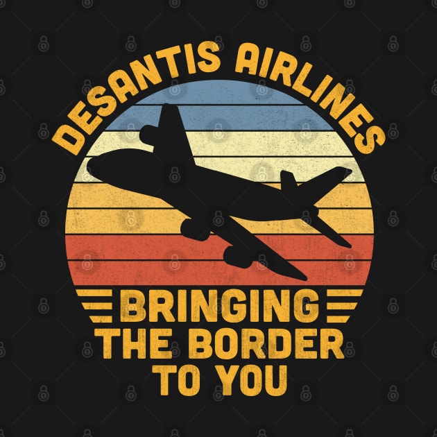 DeSantis Airlines Funny Retro Vintage by Vcormier