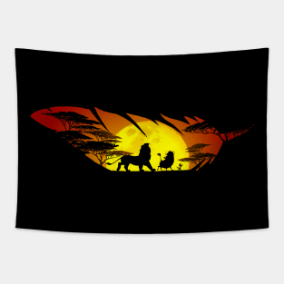 Lion King In A Feather Tapestry