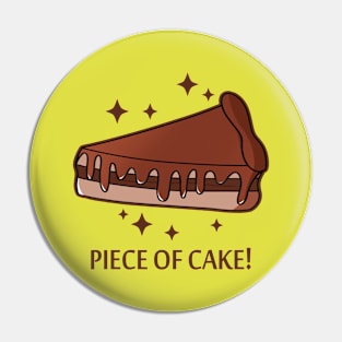 Piece of chocolate cake dessert frosting cute food Pin