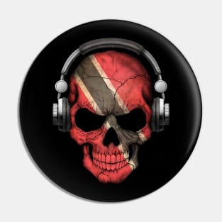 Dark Skull Deejay with Trinidadian Flag Pin