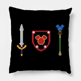 Kingdom Hearts Dream Weapons Pixel Art Pillow