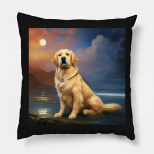 Cute Golden Retriever Pillow