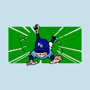 8-Bit Baseball Slide - Kansas City T-Shirt