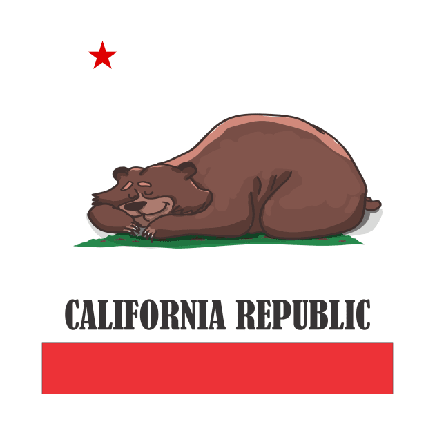 Sleeping Bear California Republic flag by Geovanne96