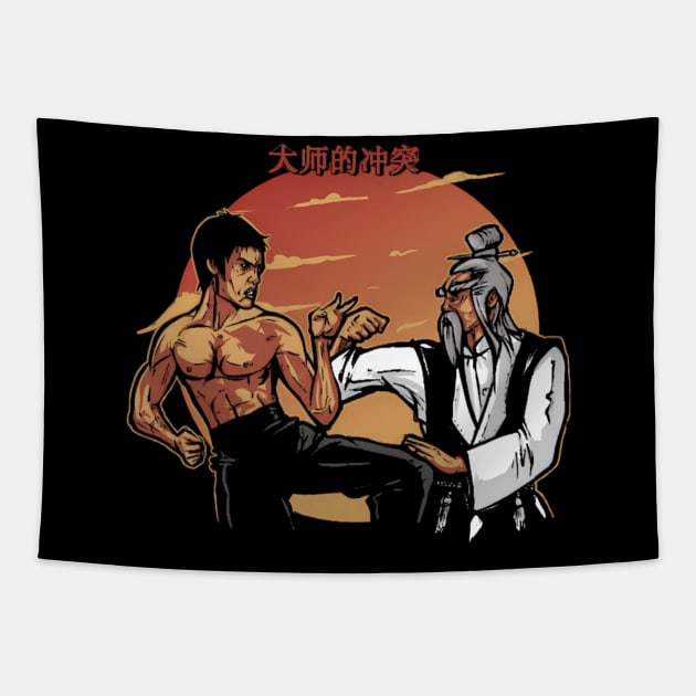 Bruce Movie Jeet Kune Do Be Water Lee Legend Tapestry by Garmentcrooks