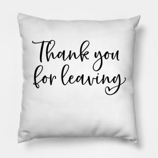 Thank you for leaving Pillow