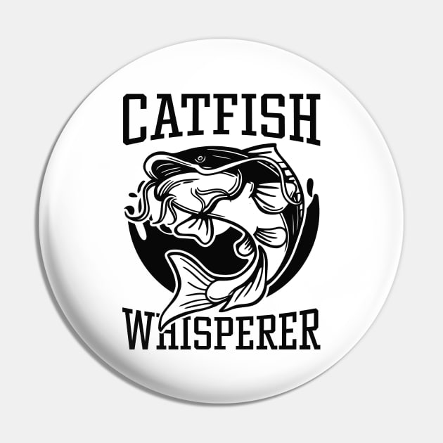 Catfish Whisperer Pin by LuckyFoxDesigns