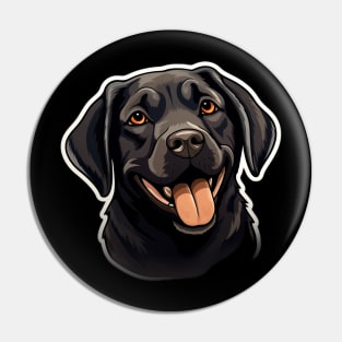 Cute Black Labrador Dog - Dogs Chocolate Labradors Pin