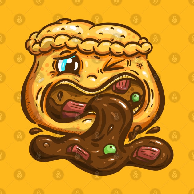The Puking Cartoon Pie by Squeeb Creative