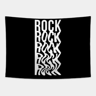 rock wavy logo Tapestry