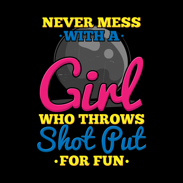 Track and Field Girl Shot put Thrower Sports by FunnyphskStore