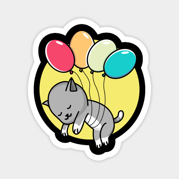flying cat - Cat - Magnet | TeePublic flying cat - Cat - Magnet | TeePublic