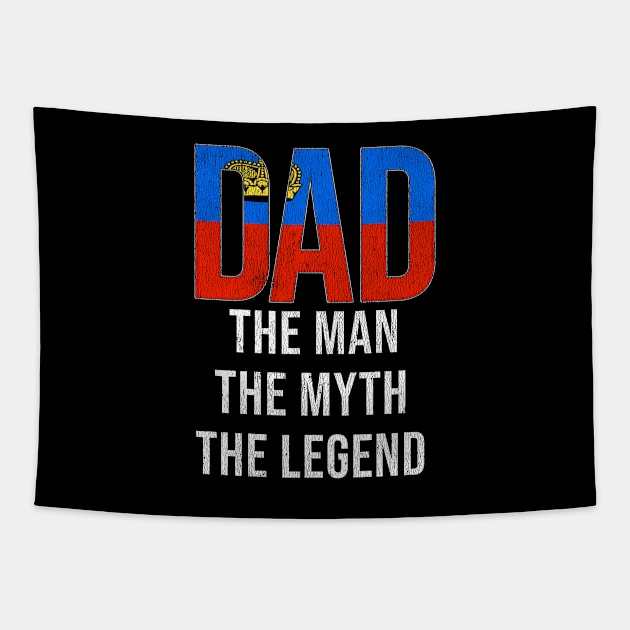 Liechtensteiner Dad The Man The Myth The Legend - Gift for Liechtensteiner Dad With Roots From Liechtensteiner Tapestry by Country Flags