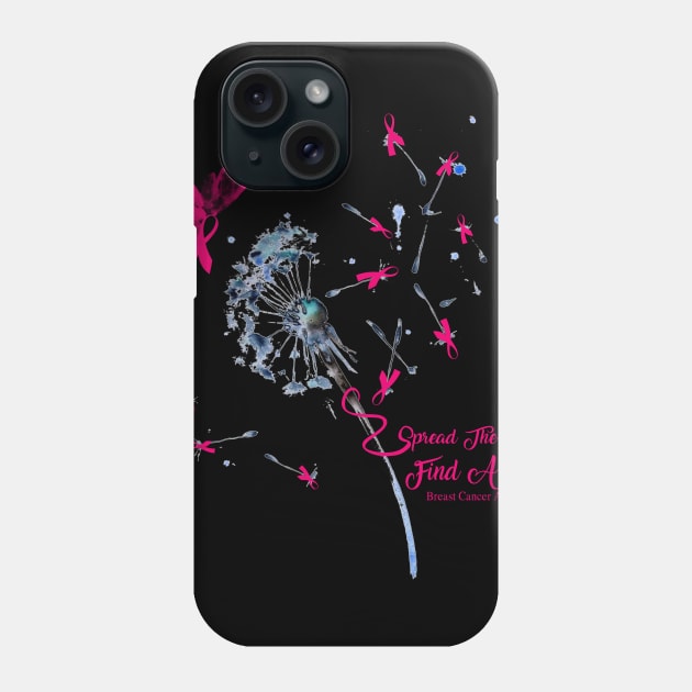 Spread The Hope Breast Cancer Awareness Phone Case by Bensonn