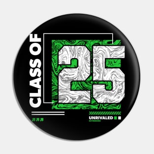 Class of 2025 Urban Streetwear // Graduation Class of '25 Green Pin