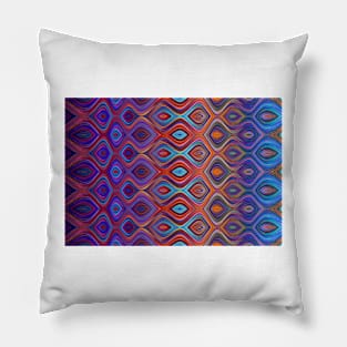 Psychedelic Waves and Spots Pillow