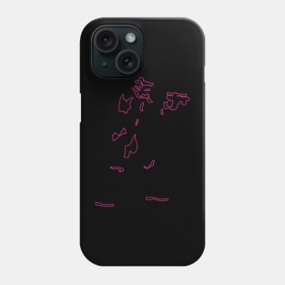 storm pink neon Phone Case