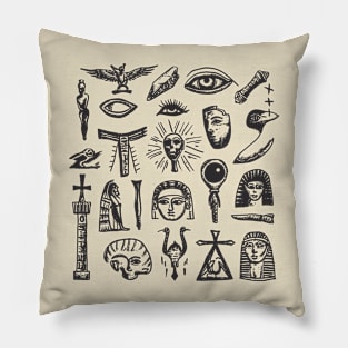 Egyptian drawings Pillow