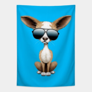 Cute Chihuahua Puppy Wearing Sunglasses Tapestry