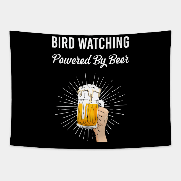 Beer Bird watching Tapestry by Hanh Tay