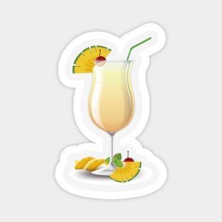 Coctel piña colada Magnet