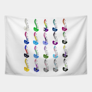 Not Straight - Pride & Scoliosis Awareness Collection Tapestry