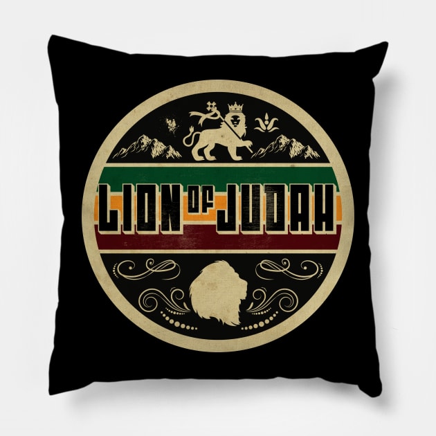 Lion of Judah Rastaman Pillow by CTShirts