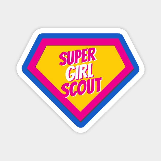 Girl Scout Gifts | Super Girl Scout Magnet by BetterManufaktur