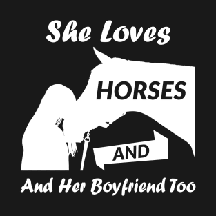 Equestrian Shirt - She Loves Horses Tee T-Shirt