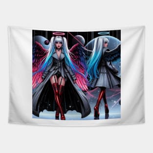 Goth Angel Girl Tapestry