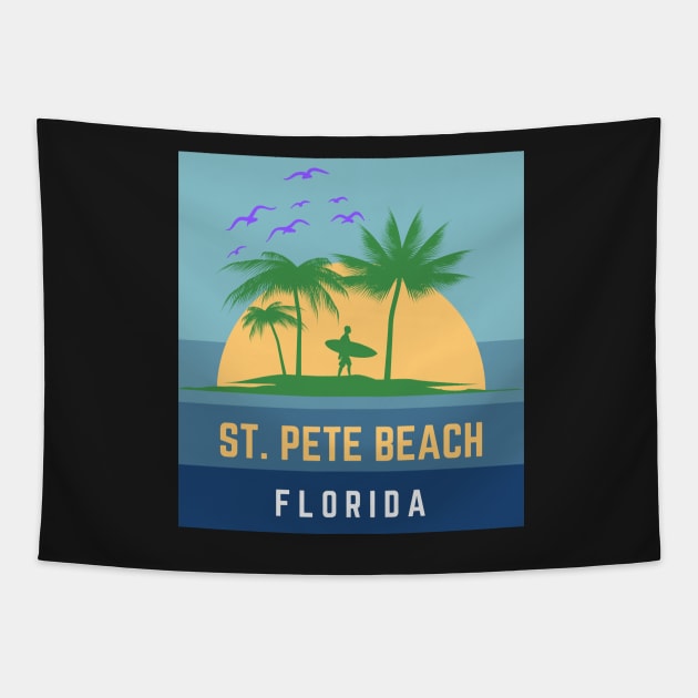 St Pete Beach Florida Tapestry by bougieFire