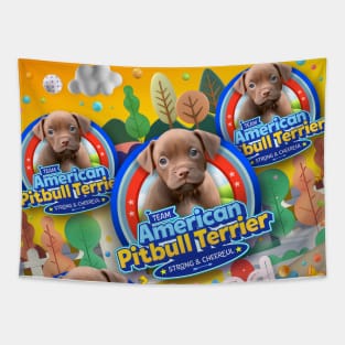 American Pitbull Terrier Puppy Tapestry