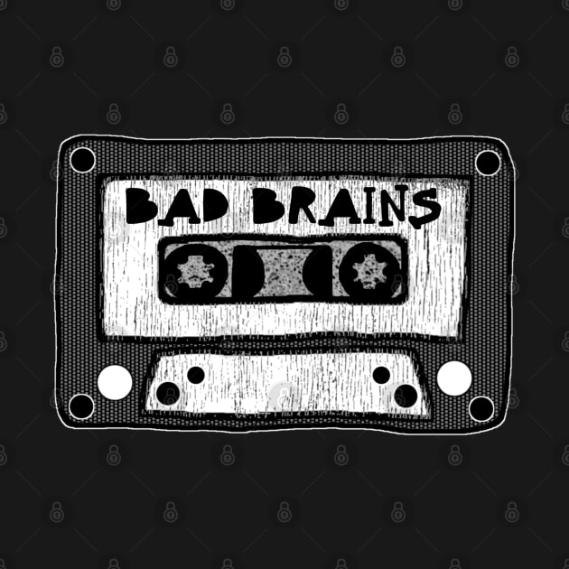 bad brains cassette black and white by kurokurosaki