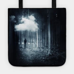 Mindscapes - Silhouette of walker in forest Tote