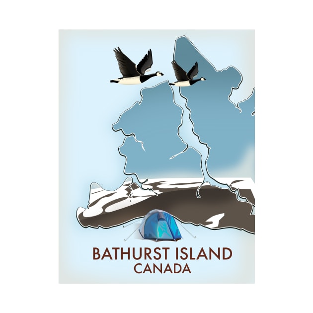 Bathurst Island Canada travel map by nickemporium1