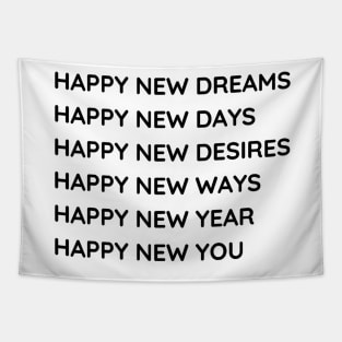 Happy New Year Quotes Tapestry