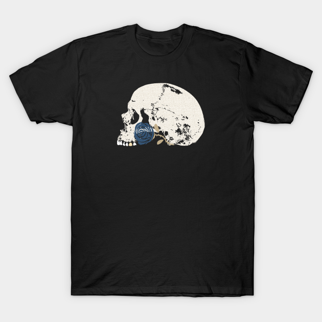 Discover The Skull and the Deep Blue Rose - Skull And Rose - T-Shirt