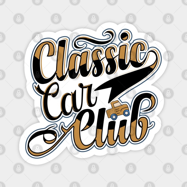 Classic Car Club Magnet by Novelty Depot