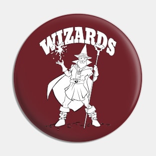 Wizard Mascot Pin