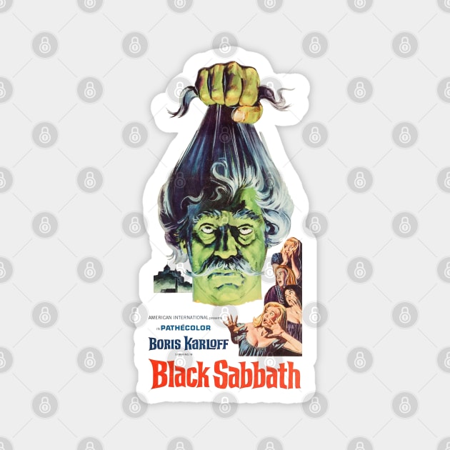 Mario Bava Black Movie Poster Magnet by MovieFunTime